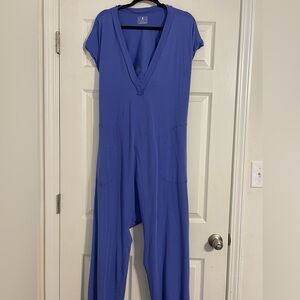 Free People Blue Jumpsuit